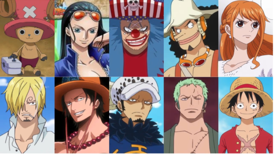 Personagens de One Piece é melhor que naruto